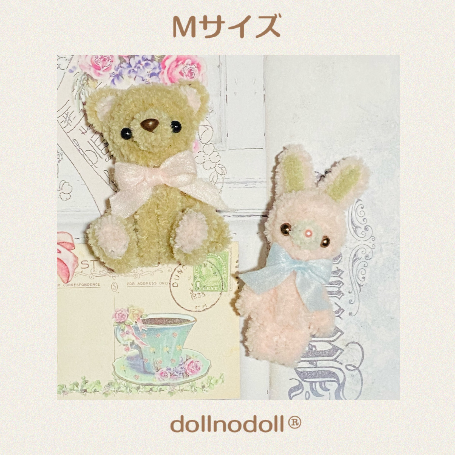 [公式]dollnodoll)®︎ミニチュアテディベア/モールアニマル/モールアート講座/ドール・ドール