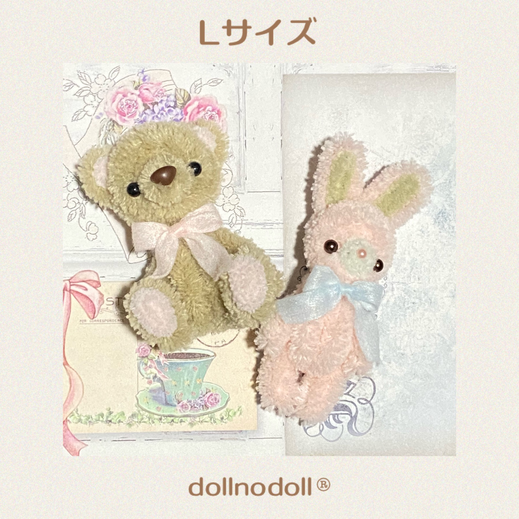 [公式]dollnodoll)®︎ミニチュアテディベア/モールアニマル/モールアート講座/ドール・ドール